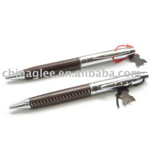 Exclusive leather ball pen